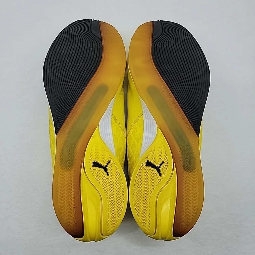 PUMA EvoSpeed Ferrari Sneaker Motorsport Shoe Vibrant Yellow Black Womens US 9.5